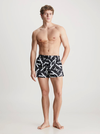 Шорты для плавания Calvin Klein Underwear CK Monogram модель KM0KM00968-0GK — фото 4 - INTERTOP