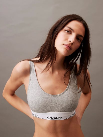 Бюстгальтер Calvin Klein Underwear Lightly Lined Bralette модель 000QF7586E-P7A — фото - INTERTOP