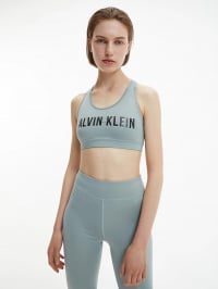Зелёный - Топ спортивный Calvin Klein Medium Support