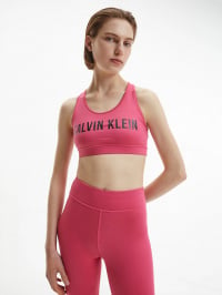 Розовый - Топ спортивный Calvin Klein Medium Support