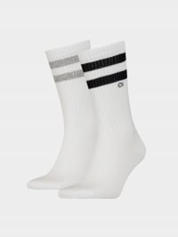 Белый - Набор носков Calvin Klein 2 Pack Striped Crew Socks