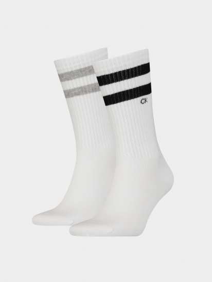 Набір шкарпеток Calvin Klein 2 Pack Striped Crew Socks модель 701218711004 — фото - INTERTOP