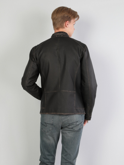 Шкіряна куртка Colin’s модель CL1036130DBR — фото 2 - INTERTOP