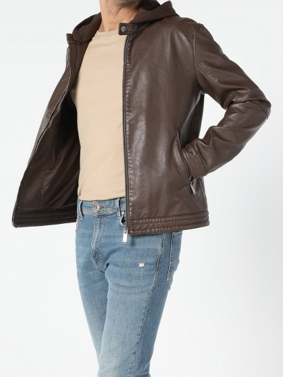 Куртка кожаная Colin’s модель CL1054817BRW — фото 3 - INTERTOP