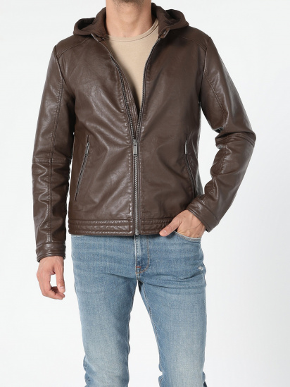 Куртка кожаная Colin’s модель CL1054817BRW — фото - INTERTOP