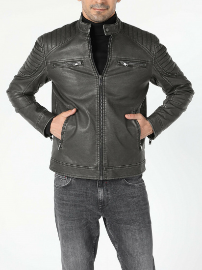 Шкіряна куртка Colin’s модель CL1055687BLK — фото 3 - INTERTOP