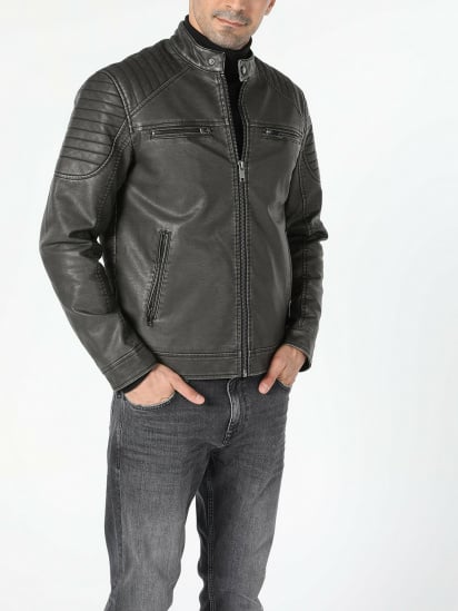 Куртка кожаная Colin’s модель CL1055687BLK — фото - INTERTOP