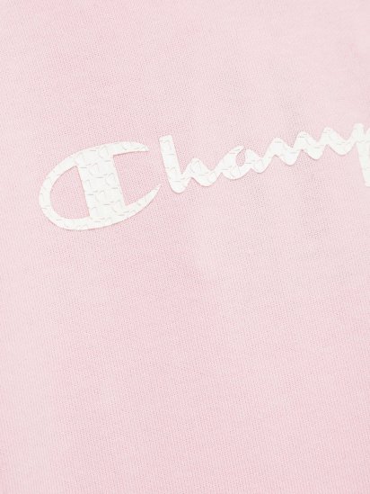 Худі Champion модель 403792_рожевий з білим — фото - INTERTOP