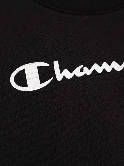 Свитшот Champion модель 403795_чорний з білим — фото - INTERTOP