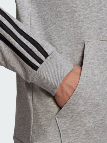 Кофта спортивна Adidas Essentials French Terry 3-Stripes Full-Zip модель GK9034 — фото 5 - INTERTOP