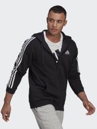 Чёрный - Кофта спортивная Adidas Essentials 3-Stripes