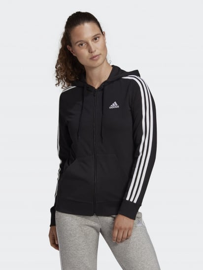 Кофта спортивна Adidas Essentials Single Jersey 3-Stripes Full-Zip модель GL0798 — фото - INTERTOP