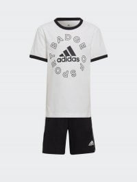 Білий/чорний - Спортивний комплект Adidas Essentials Logo