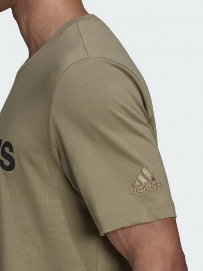 Футболка спортивна Adidas Essentials Embroidered Linear Logo модель HC4962 — фото 4 - INTERTOP