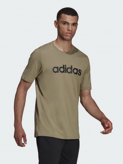 Футболка спортивна Adidas Essentials Embroidered Linear Logo модель HC4962 — фото 5 - INTERTOP