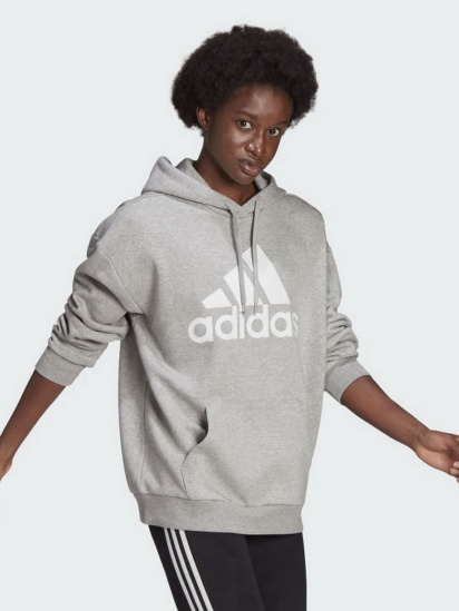 Худи Adidas Essentials Logo Boyfriend Fleece модель HD1748 — фото 3 - INTERTOP