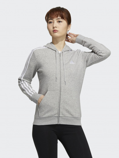 Кофта спортивная Adidas Essentials 3-Stripes модель GV6021 — фото 3 - INTERTOP