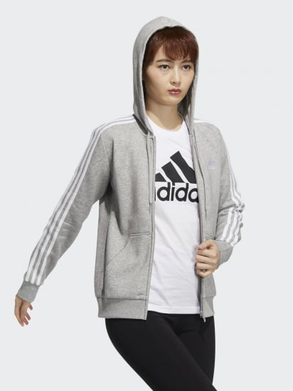 Кофта спортивная Adidas Essentials 3-Stripes модель GV6021 — фото - INTERTOP