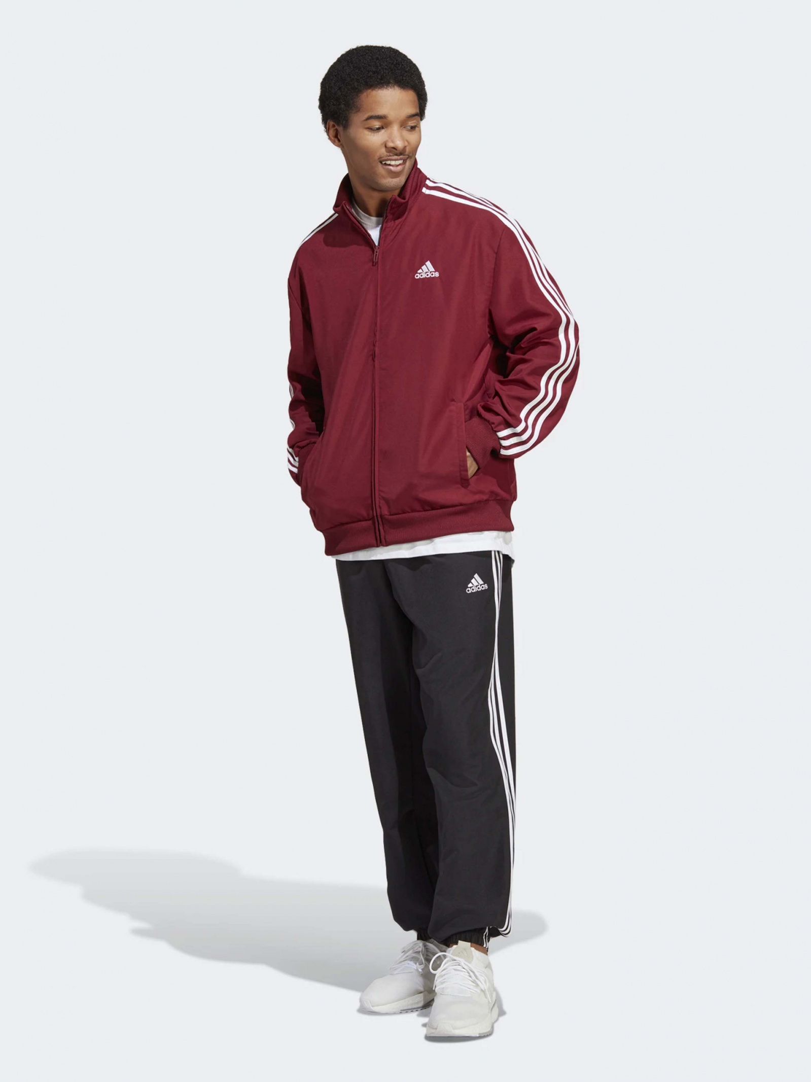 Спортивный костюм Adidas Essentials IC6752 для мужчин Бордовый - купить в Киеве, Украине в магазине Intertop: цена, фото, отзывы
