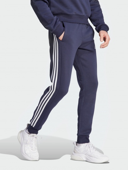 Штаны спортивные adidas Essentials Fleece 3-Stripes Tapered Cuff модель IJ6493 — фото 3 - INTERTOP