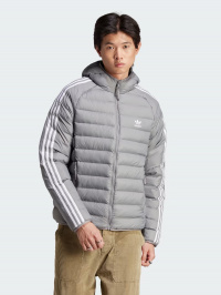 Сірий - Демісезонна куртка adidas Padded Hooded Puffer