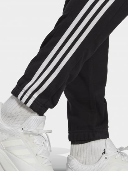Штаны спортивные adidas Essentials French Terry Tapered Elastic Cuff 3-Stripes Sportswear модель IC0050 — фото 4 - INTERTOP