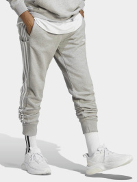 Серый - Штаны спортивные adidas Essentials French Terry Tapered Cuff 3-Stripes Sportswear