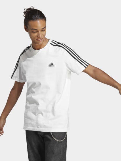 Футболка Adidas Essentials Single Jersey 3-Stripes Sportswear модель IC9336 — фото - INTERTOP