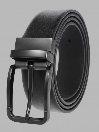 Ремень Borsa Leather модель CV1023-4-black — фото 3 - INTERTOP