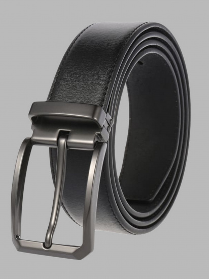Ремінь Borsa Leather модель CV1026-3-black — фото 3 - INTERTOP