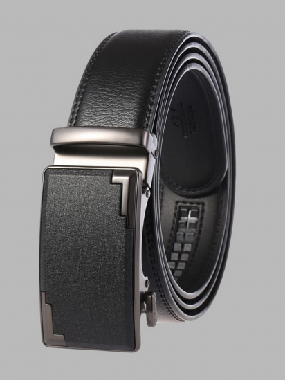 Ремень Borsa Leather модель CV1587-1-black — фото 3 - INTERTOP