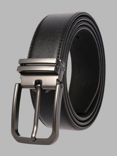 Ремінь Borsa Leather модель CV1622-3-black — фото 3 - INTERTOP