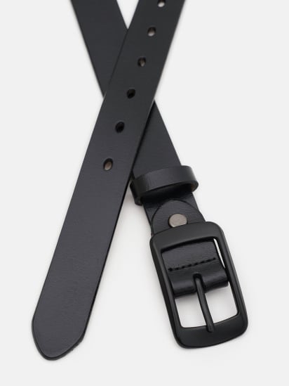 Ремінь Borsa Leather модель CV1ZK-001bl-black — фото - INTERTOP