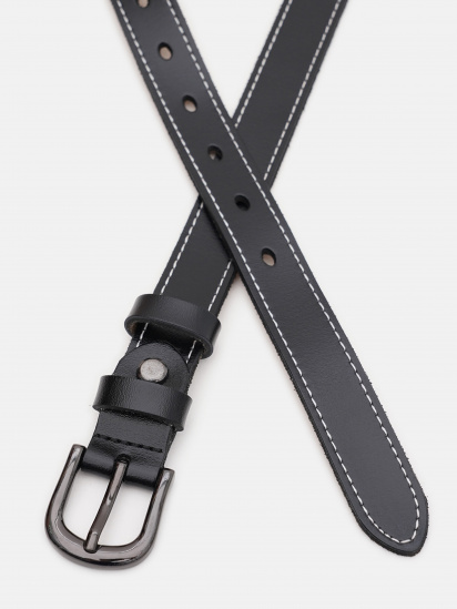 Ремінь Borsa Leather модель CV1ZK-007bl-black — фото - INTERTOP