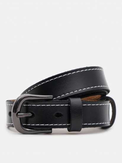 Ремінь Borsa Leather модель CV1ZK-007bl-black — фото - INTERTOP