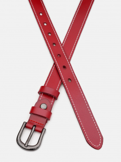 Ремінь Borsa Leather модель CV1ZK-007r-red — фото - INTERTOP