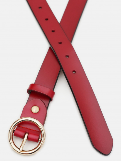 Ремінь Borsa Leather модель CV1ZK-037r-red — фото - INTERTOP