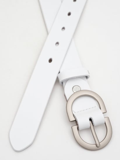 Ремінь Borsa Leather модель CV1ZK-105w-white — фото - INTERTOP