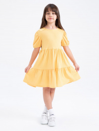 Жёлтый - Платье миди DeFacto