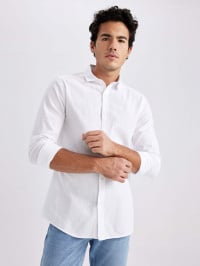 Белый - Рубашка DeFacto