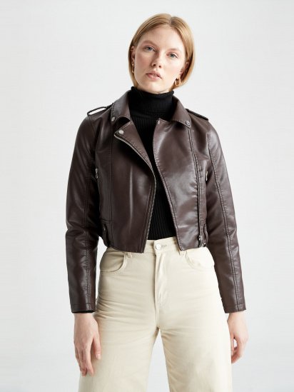 Куртка кожаная DeFacto модель X3521AZ-BN390 — фото - INTERTOP