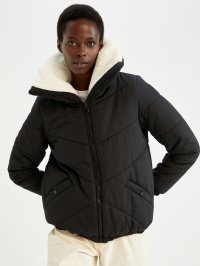 Чёрный - Зимняя куртка DeFacto
