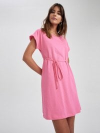 Розовый - Платье мини DeFacto