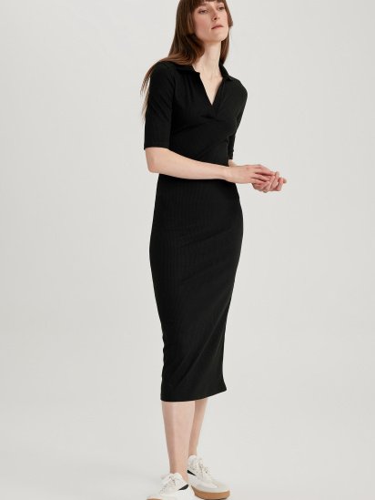 Платье миди DeFacto модель A2096AX-BK27 — фото 4 - INTERTOP