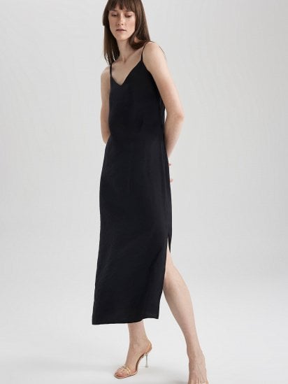Платье миди DeFacto модель A4012AX-BK81 — фото 4 - INTERTOP