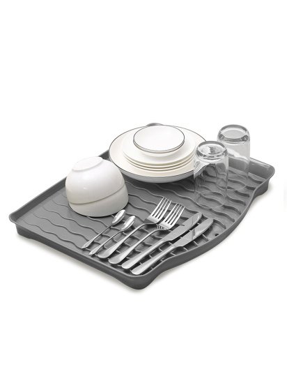 МВМ MY HOME ­Сушилка для посуды серая модель DR-01 GRAY — фото 5 - INTERTOP