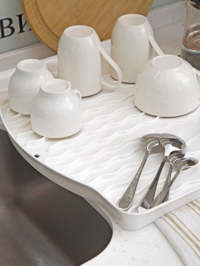 МВМ MY HOME ­Сушилка для посуды белая модель DR-01 WHITE — фото 3 - INTERTOP