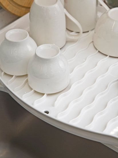 МВМ MY HOME ­Сушилка для посуды белая модель DR-01 WHITE — фото 4 - INTERTOP