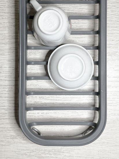 МВМ MY HOME ­Сушилка для посуды серая модель DR-05 GRAY — фото 4 - INTERTOP
