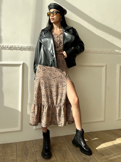 Куртка кожаная Jadone Fashion модель Deyt_ch — фото 4 - INTERTOP